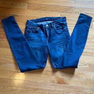 7 for all man kind ankle skinny jeans